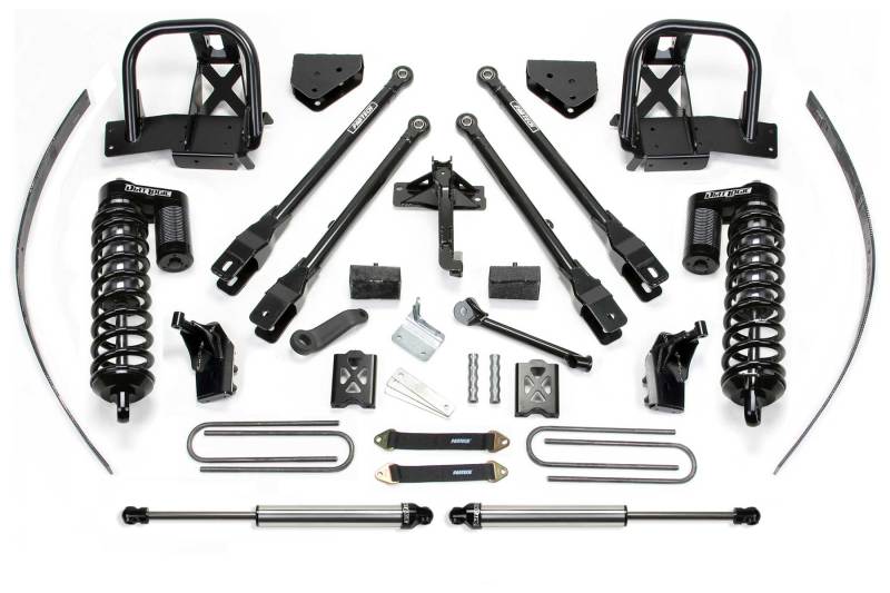 Fabtech 08-10 Ford F250 4WD w/o Factory Overload 8in 4Link Sys w/Dlss 4.0 C/O & Rr Dlss - Mammoth Racing -