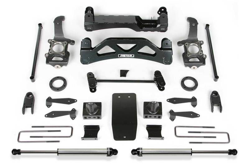 Fabtech 04-08 Ford F150 4WD V8 Only 6in Basic Sys w/Frt Shk Extns & Rr Dlss - Mammoth Racing -