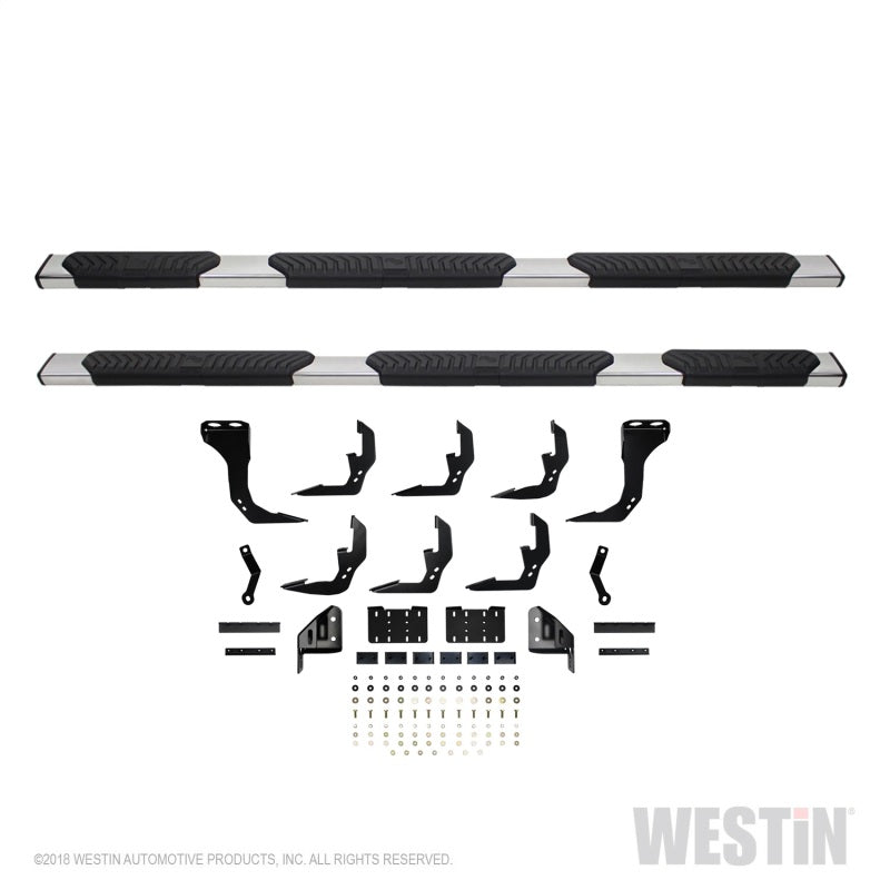 Westin 2019 Chevrolet Silverado/Sierra 1500 Crew Cab (5.5ft) R5 Modular Nerf Step Bars - SS - Mammoth Racing -