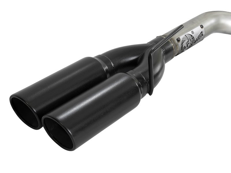 aFe Vulcan Series 3in 304SS DPF-Back 20-21 GM Trucks L6-3.0L (td) LM2 - Dual Black Tip - Mammoth Racing -