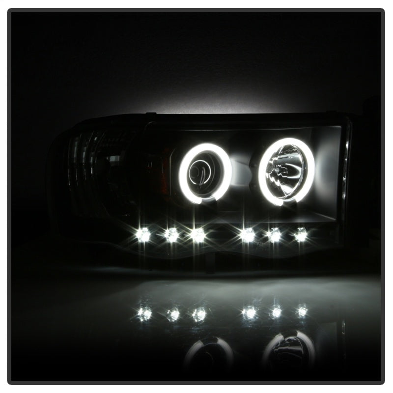 Spyder Dodge Ram 1500 02-05 03-05 Projector Headlights CCFL Halo LED Blk PRO-YD-DR02-CCFL-BK - Mammoth Racing -