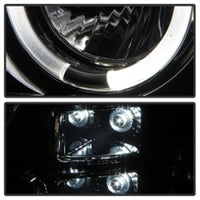 Spyder GMC Sierra 1500/2500/3500 07-13 Projector Headlights LED Halo- LED Smoke PRO-YD-GS07-HL-SM - Mammoth Racing -