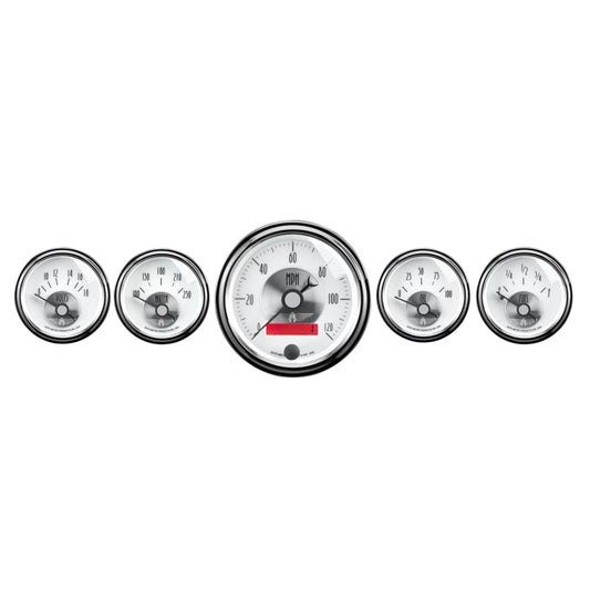Autometer Prestige Series Pearl 5 Piece Gauge Kit - My Store
