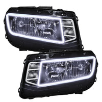 Oracle Chevrolet Camaro Non-RS 14-15 LED Halo Kit Square Style - White - Mammoth Racing -