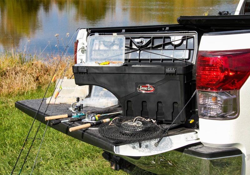 UnderCover 2019+ Ford Ranger Passengers Side Swing Case - Black Smooth - Mammoth Racing -