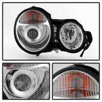 Xtune Mercedes Benz W210 E-Class 96-99 Projector Headlights Chrome PRO-CL-MW21095-C - Mammoth Racing -