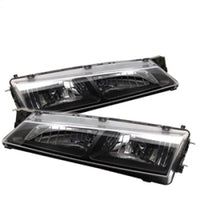 Spyder Nissan 240SX 97-98 Crystal Headlights Black HD-YD-N294-BK - Mammoth Racing -