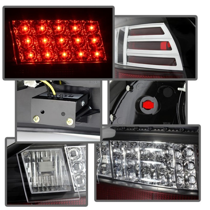 Spyder Pontiac Grand Prix 97-03 LED Tail Lights Black ALT-YD-PGP97-LED-BK - Mammoth Racing -