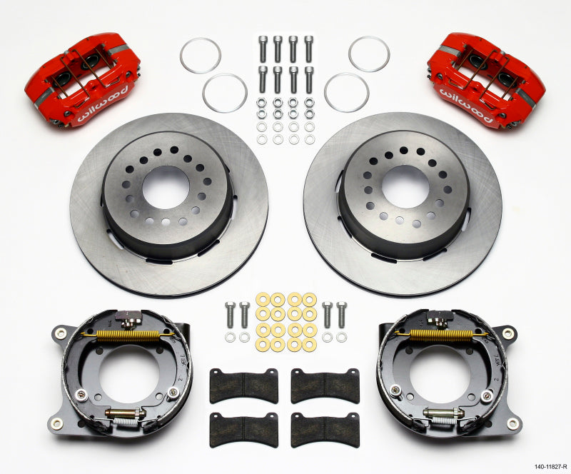Wilwood Dynapro Low-Profile 11.00in P-Brake Kit - Red Impala 59-64 / Corvette 57-62 - Mammoth Racing -