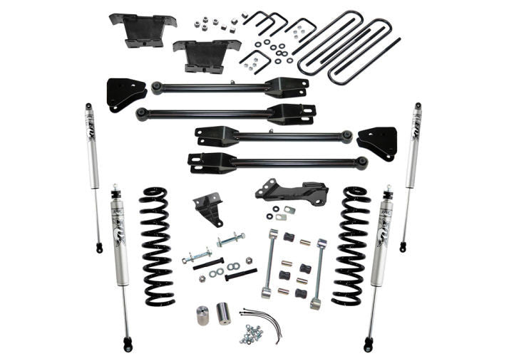 Superlift 08-10 Ford F-250 SuperDuty 4WD Diesel 4in Lift Kit w/ A 4 Link Conversion/Fox 2.0 Shocks - Mammoth Racing -