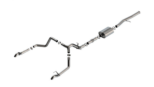 Borla 22-23 Chevrolet Silverado 1500 ZR2 & AT4X 6.2L CC SB 147.5in WB ATAK Cat-Back - Mammoth Racing -