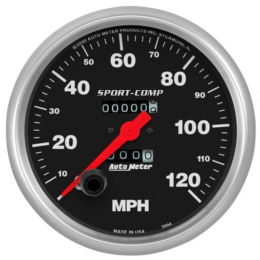 Autometer 5in 0-120 MPH Mechanical Sport-Comp Speedometer - My Store