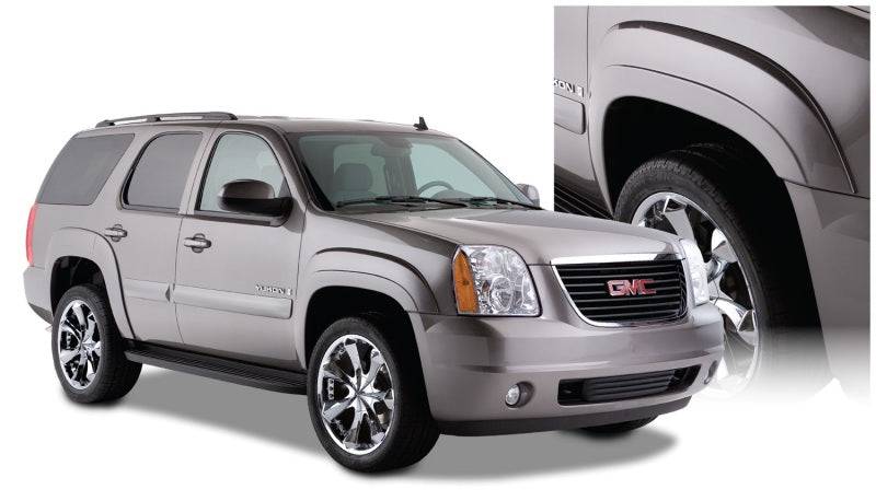 Bushwacker 07-11 GMC Yukon OE Style Flares 4pc Excludes Denali - Black - Mammoth Racing -