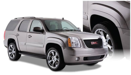 Bushwacker 07-11 GMC Yukon OE Style Flares 4pc Excludes Denali - Black - Mammoth Racing -