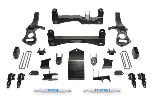 Fabtech 19-21 GM K1500 P/U 6in Basic Sys w/Perf Shks - My Store