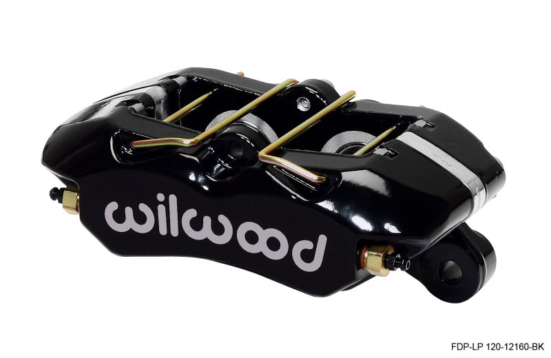 Wilwood Caliper-Dynapro Low-Profile 5.25in Mount - Blk Pwd 1.12in Pistons .81in Disc - Mammoth Racing -