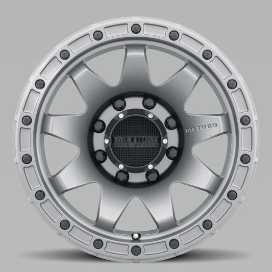 Method Mr317 20x9 +18mm Offset 8x170 130.81mm CB Matte Titanium Wheel - Mammoth Racing -