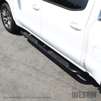 Westin 2019 Chevrolet Silverado/Sierra 1500 Crew Cab Platinum 4 Oval Nerf Step Bars - Black - Mammoth Racing -