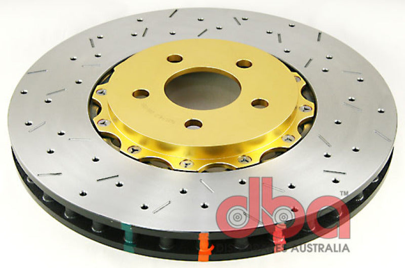 DBA 05-10 Mustang GT V8 Shelby Edition Front Drilled & Slotted 5000 Series 2 Piece Rotor Assembled w - Mammoth Racing -