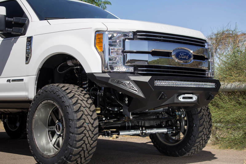 Addictive Desert Designs 17-18 Ford F-250 Super Duty Stealth Fighter Front Bumper w/ Winch Mounts - My Store