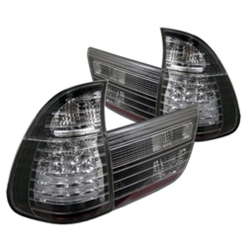 Spyder BMW E53 X5 00-06 4PCS LED Tail Lights Black ALT-YD-BE5300-LED-BK - Mammoth Racing -