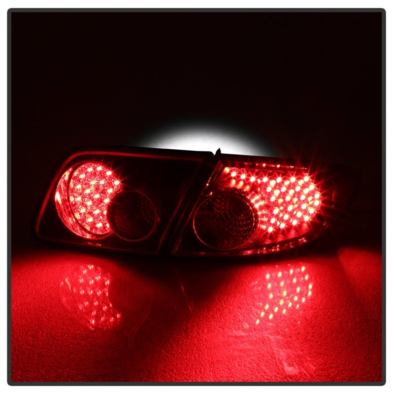 xTune Mazda 6 03-08 4/5DR (Not Fit Wagon) LED Tail Lights - Black (ALT-ON-M603-LED-BK) - Mammoth Racing -