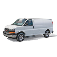 Westin Ford Transit Van 150/250/350 (46in Driver & 97in. Pass) Grate Steps Running Boards - Tex. Blk - Mammoth Racing -