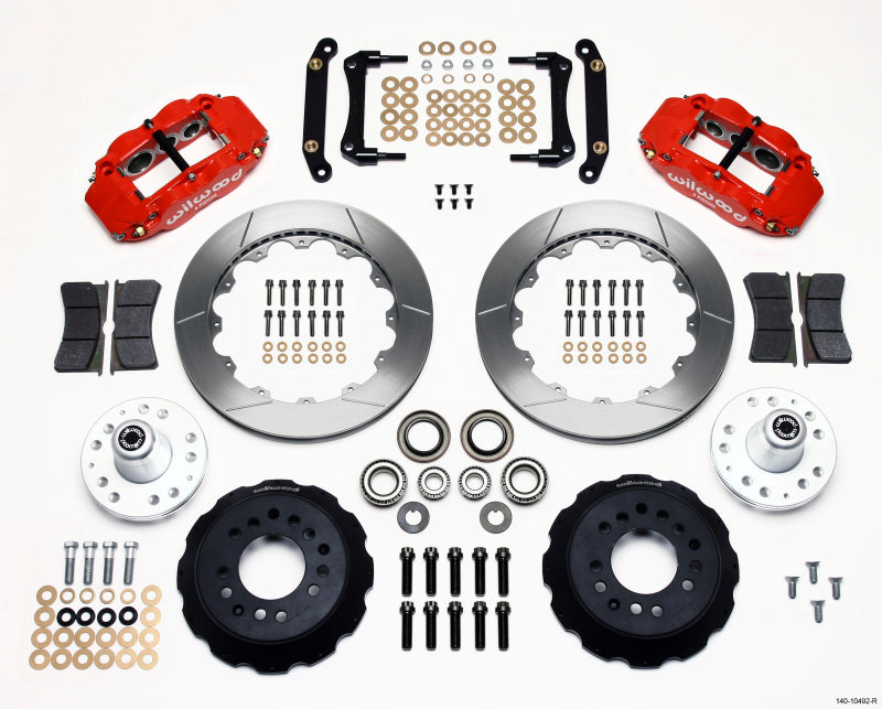 Wilwood Narrow Superlite 6R Front Hub Kit 12.88in Red 79-81 Camaro - Mammoth Racing -