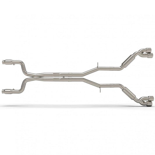 Kooks 16+ Chevy Camaro SS 6.2l 3in Green Cat Strt Screamer Exhaust w/Quad Tips (Use w/Kooks Headers) - Mammoth Racing -