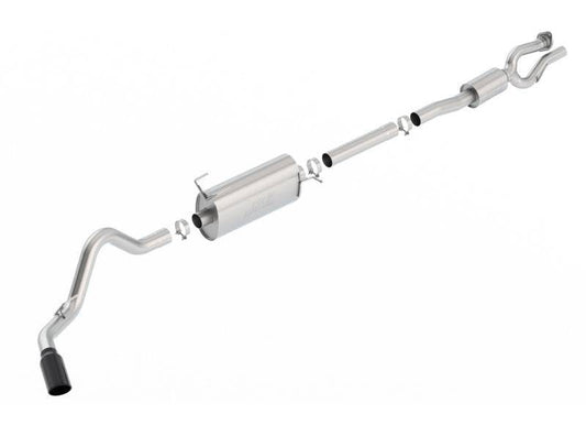 Borla S-Type Cat-Back 17-19 Ford F-250/350 Super Duty Side Exit Exhaust - Black Chrome Tip - Mammoth Racing -