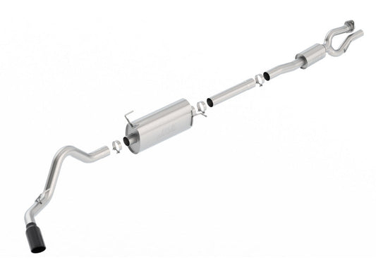 Borla S-Type Cat-Back 17-19 Ford F-250/350 Super Duty Side Exit Exhaust - Black Chrome Tip - My Store