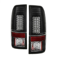 Spyder Ford Super Duty 08-15 LED Tail Lights Black ALT-YD-FS07-LED-BK - Mammoth Racing -