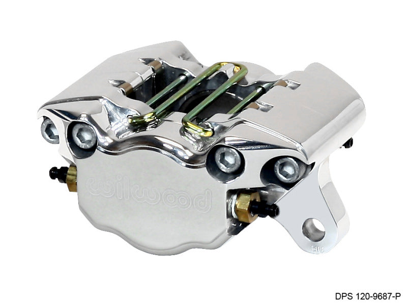 Wilwood Caliper-Pollished Dynapro Single 3.25in Mount 1.75in Pistons .38in Disc - Mammoth Racing -