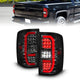 ANZO 14-18 GMC Sierra 1500 Full LED Taillights Black Housing Clear Lens (w/C Light Bars) - Mammoth Racing -