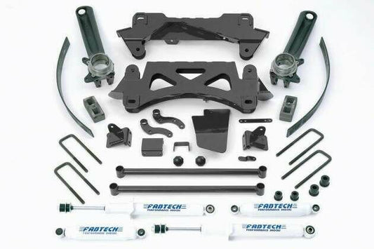 Fabtech 95.5-04 Toyota Tacoma 6 Cyl 2/4wd 6 Lug 6in Perf Sys w/Perf Frt/Stealth Rr - My Store