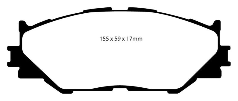 EBC 06-08 Lexus IS250 2.5 Yellowstuff Front Brake Pads - My Store