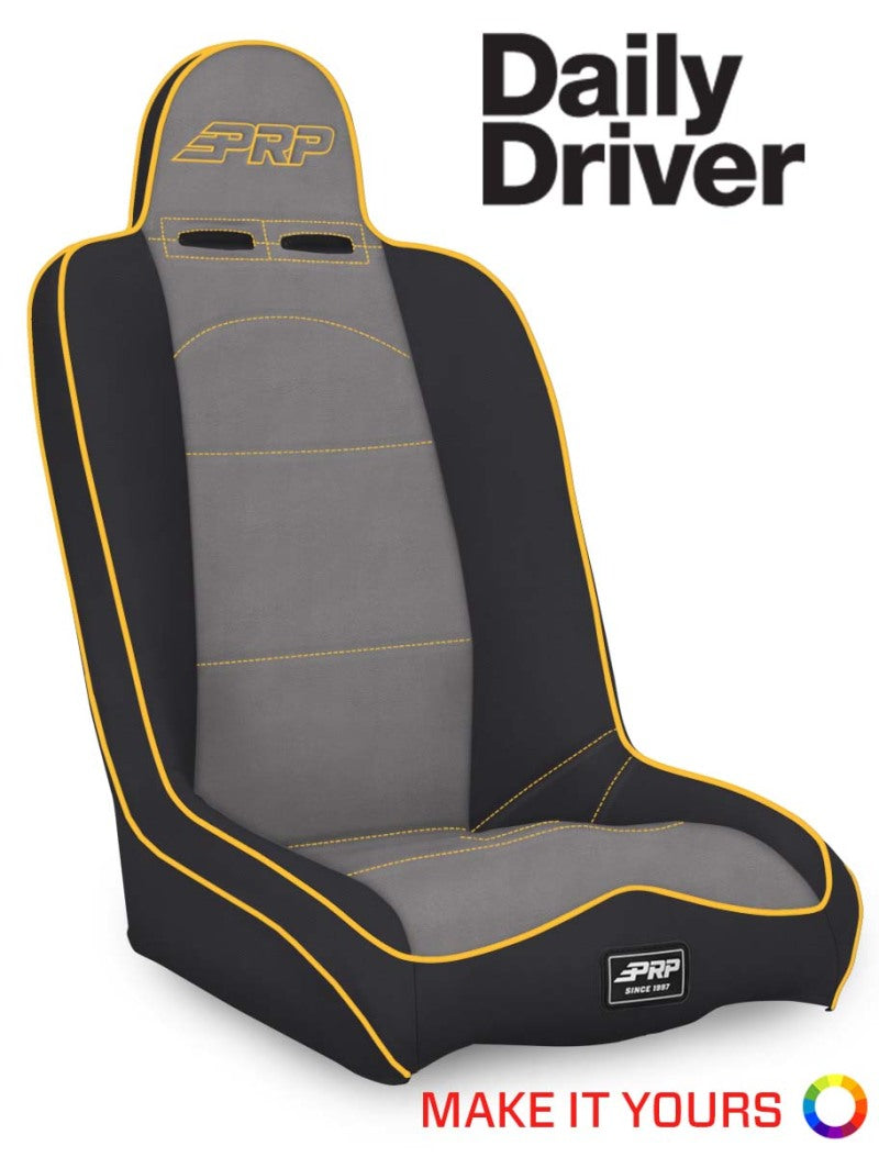 PRP Daily Driver Low Back Extra Wide Suspension Seat - Mammoth Racing -