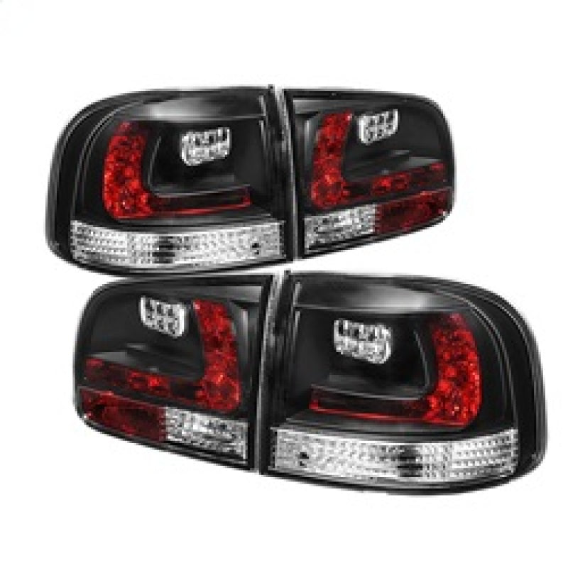 Spyder Volkswagen Touareg 03-07 LED Tail Lights Black ALT-YD-VTOU04-LED-BK - Mammoth Racing -