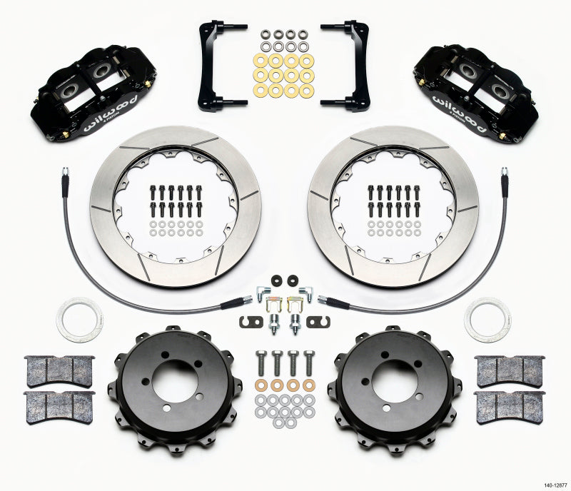 Wilwood Narrow Superlite 4R Rear Kit 12.88in 2008-2012 Subaru WRX w/Lines - Mammoth Racing -