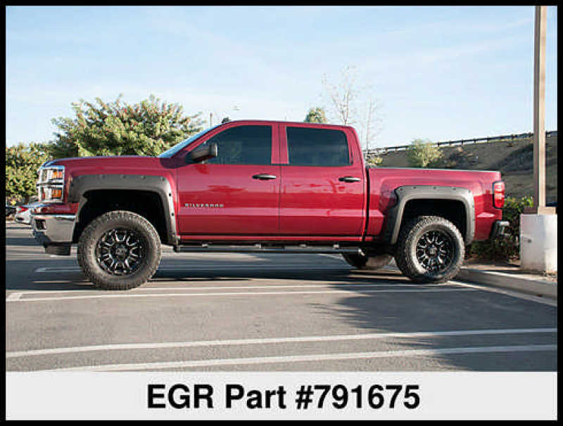 EGR 14+ Chev Silverado 5ft Bed Bolt-On Look Fender Flares - Set - Matte - Mammoth Racing -
