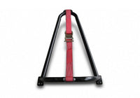 N-Fab Bed Mounted Tire Carrier Universal - Gloss Black - Red Strap - Mammoth Racing -