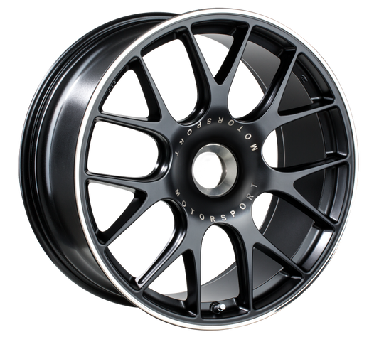 BBS CH-R 20x9 CL ET51 CB84 Satin Black Polished Rim Protector Wheel - Mammoth Racing -