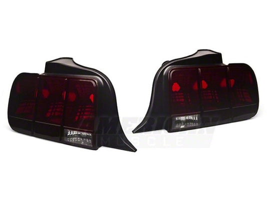 Raxiom 05-09 Ford Mustang Tail Lights- Black Housing (Smoked Lens) - Mammoth Racing -