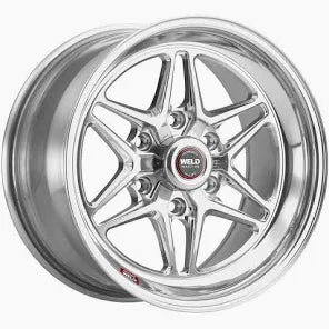 Weld S81 20x9 / 5x115 BP / 6.3in BS Polished Wheel (High Pad) - Non-Beadlock - Mammoth Racing -