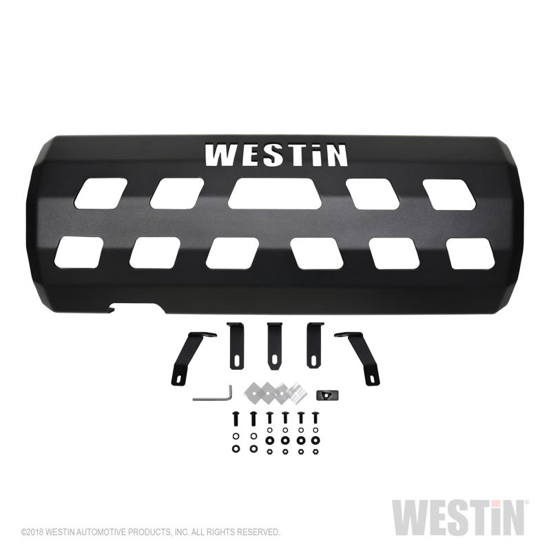Westin 18-22 Jeep Wrangler JL (Excl. 4xe) Muffler Skid Plate - Tex. Blk - Mammoth Racing -