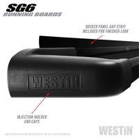 Westin SG6 Black Aluminum Running Boards 89.50 in - Mammoth Racing -