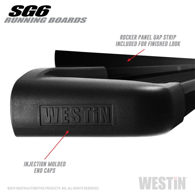 Westin SG6 Black Aluminum Running Boards 83.00 in - Mammoth Racing -