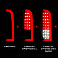ANZO 15-21 Chevrolet Colorado Full LED Tail Lights w/ Red Lightbar Black Housing Clear Lens - My Store