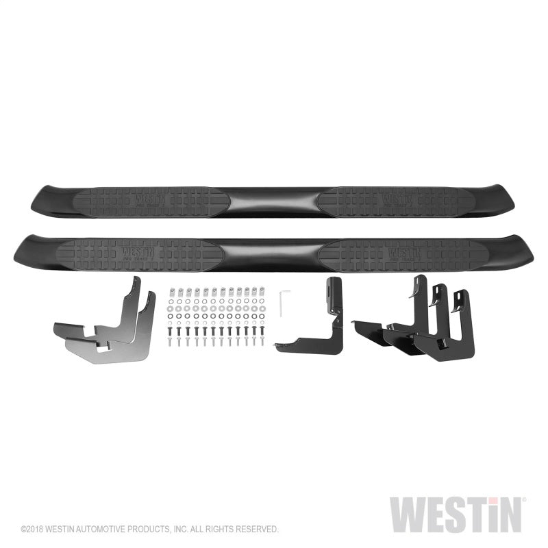 Westin 2019 Ram 1500 Crew Cab (Excl. 2019 Ram 1500 Classic) PRO TRAXX 5 Oval Nerf Step Bars - Black - Mammoth Racing -