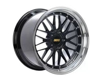 BBS LM 19x8.5 5x130 ET50 Diamond Black Center Diamond Cut Lip Wheel - 71.6CB - Mammoth Racing -